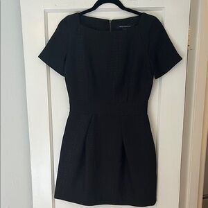 French Connection Black Short-Sleeve Mini Dress